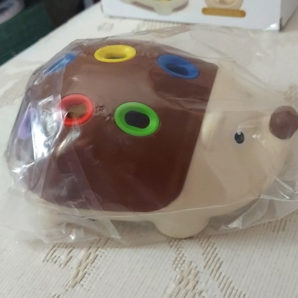 Hedgehog Sensory Toy Educational matching Sensory Board w Tabs New